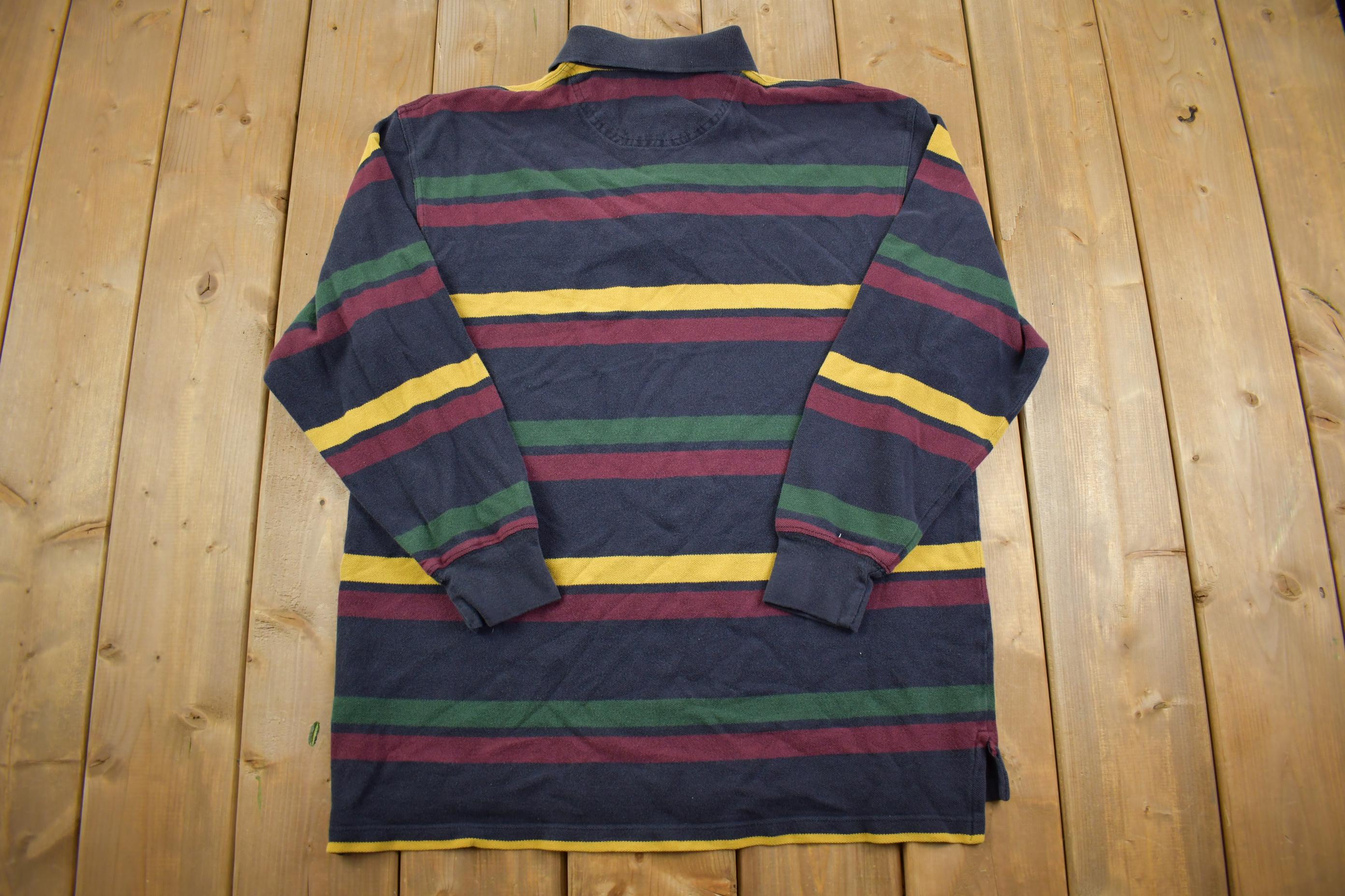 Vintage 1990s Beverly Hills Polo Club Long Sleeve Polo Sweatshirt