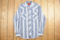 Vintage 1990s Rustler Blue Plaid Button Up Flannel Shirt