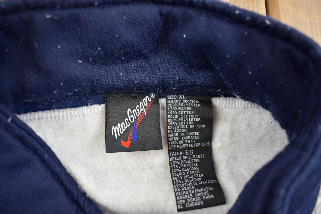 Vintage 1990s Macgregor Blank Zip Up Sweatshirt