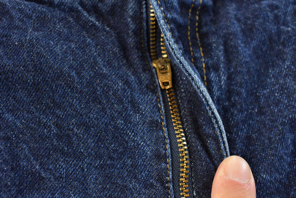 Vintage 1990s Levi's Two Horse Leather Tab Denim Dark Blue Jeans Men's 34 x 28 / 90s Levi's / Streetwear / Made in USA