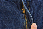 Vintage 1990s Levi's Two Horse Leather Tab Denim Dark Blue Jeans Men's 34 x 28 / 90s Levi's / Streetwear / Made in USA