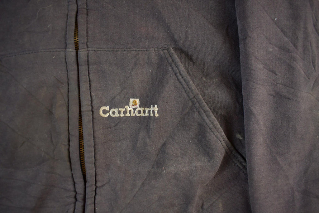 Vintage 1990s Carhartt Zip Up Thermal Hoodie Men's Medium