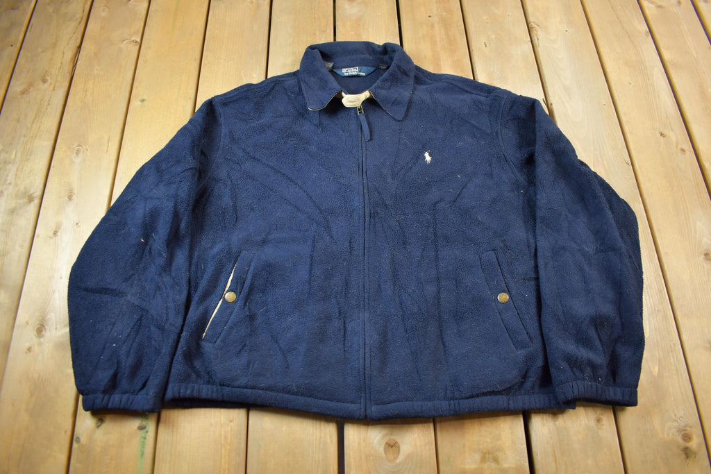 Vintage 1990s Polo Ralph Lauren Zip Up Polartec Fleece Sweater