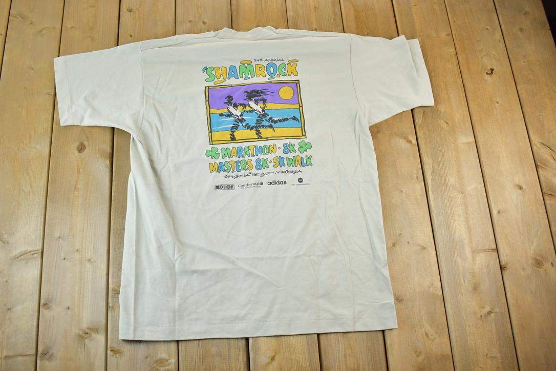Vintage 1996 Shamrock Sportsfest Souvenir Single Stitch Graphic Print T-Shirt
