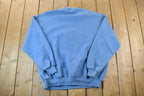 Vintage 1990s Morning Sun Cute Floral Double Collar Crew Neck Sweater