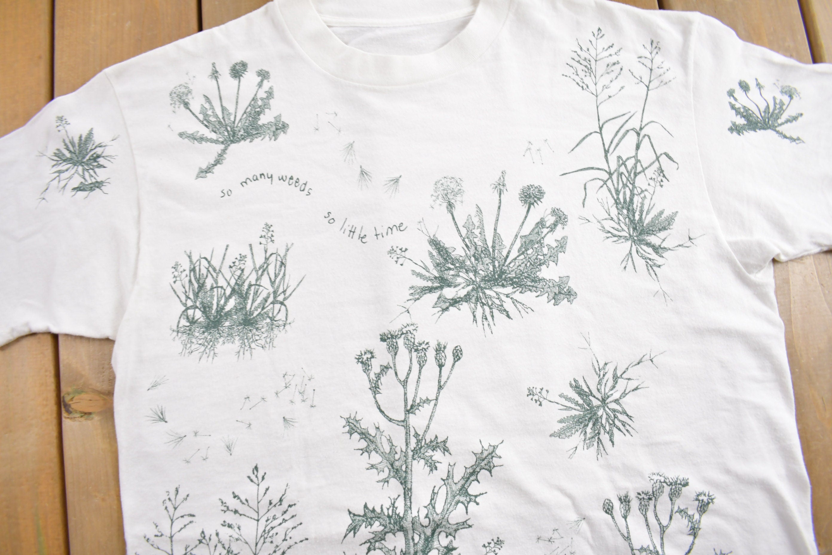 Vintage 1994 Weeds Theme All Over Print Graphic T-Shirt
