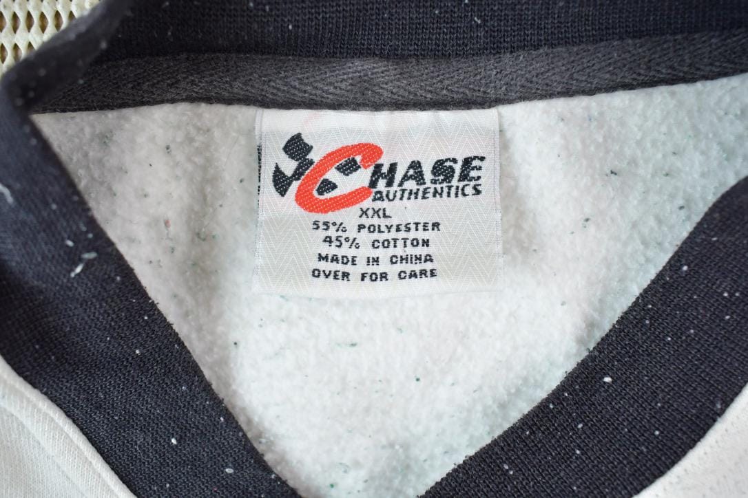 Vintage 1990s Nascar Interstate Batteries Racing Joe Gibbs 18 Crewneck Sweatshirt / 90s Crewneck / Made In USA / Streetwear / Embroidered