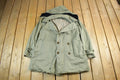 Vintage 1951 A. Dubois & Sons Hooded Wool Lined Overcoat Men's Medium