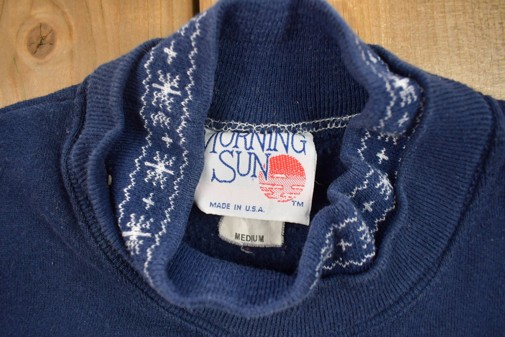 Vintage 1990s Winter Birds Crewneck Sweatshirt