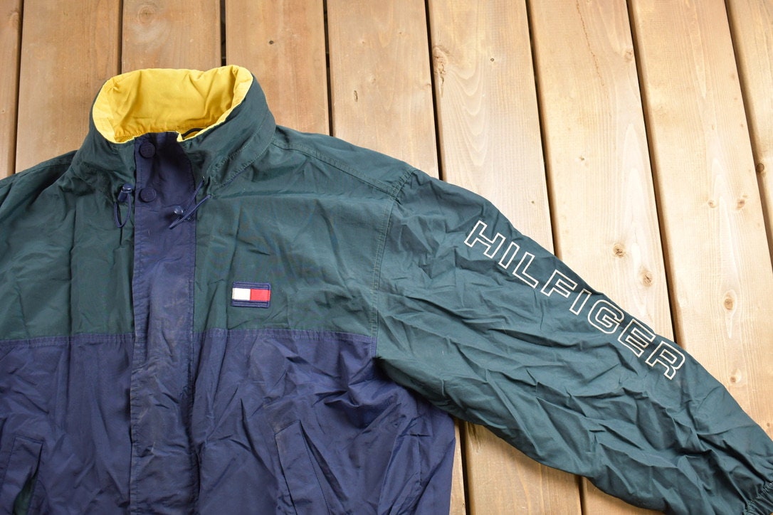 Vintage 1990s Tommy Hilfiger Full Zip Windbreaker Jacket