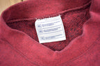 Vintage 1990s Blank Red Mockneck Sweatshirt