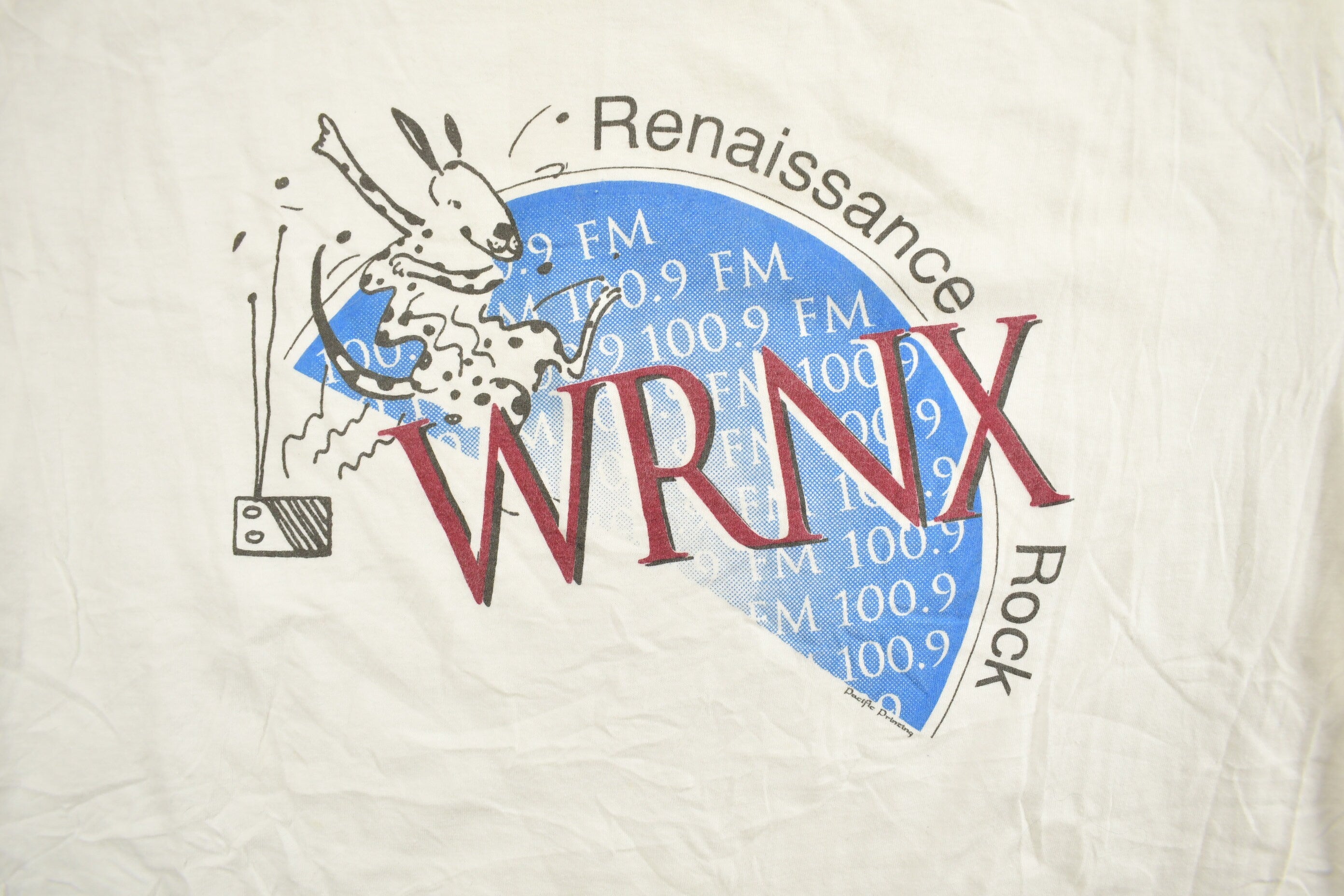 Vintage 1990s Renaissance WRNX 100.9 Souvenir T Shirt
