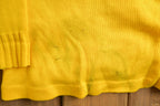 Vintage 1990s Yellow Knitted Cardigan Sweater