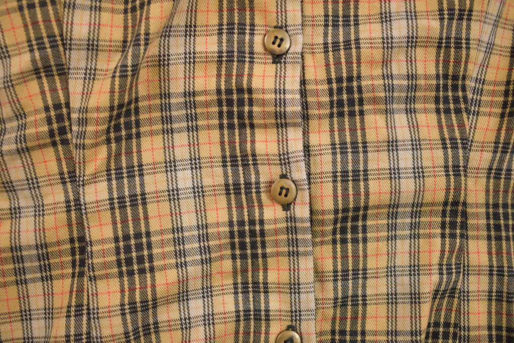 Vintage 1990s AMI Plaid Flannel Button Up Shirt