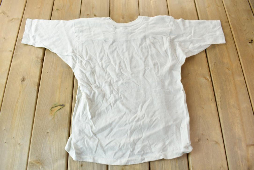 Vintage 1960s Sailboat Graphic Short Sleeve Sweatshirt /
