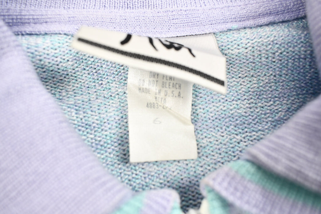 Vintage 1990s Mita Zip Up Pastel Sweater