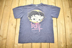 Vintage 1990s Betty Boop Angry Face Graphic Cartoon T-Shirt Single Stitch
