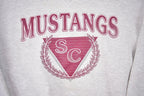 Vintage 1990s Russell SC Mustangs University Collegiate Crewneck Embroidered NCAA Sweatshirt