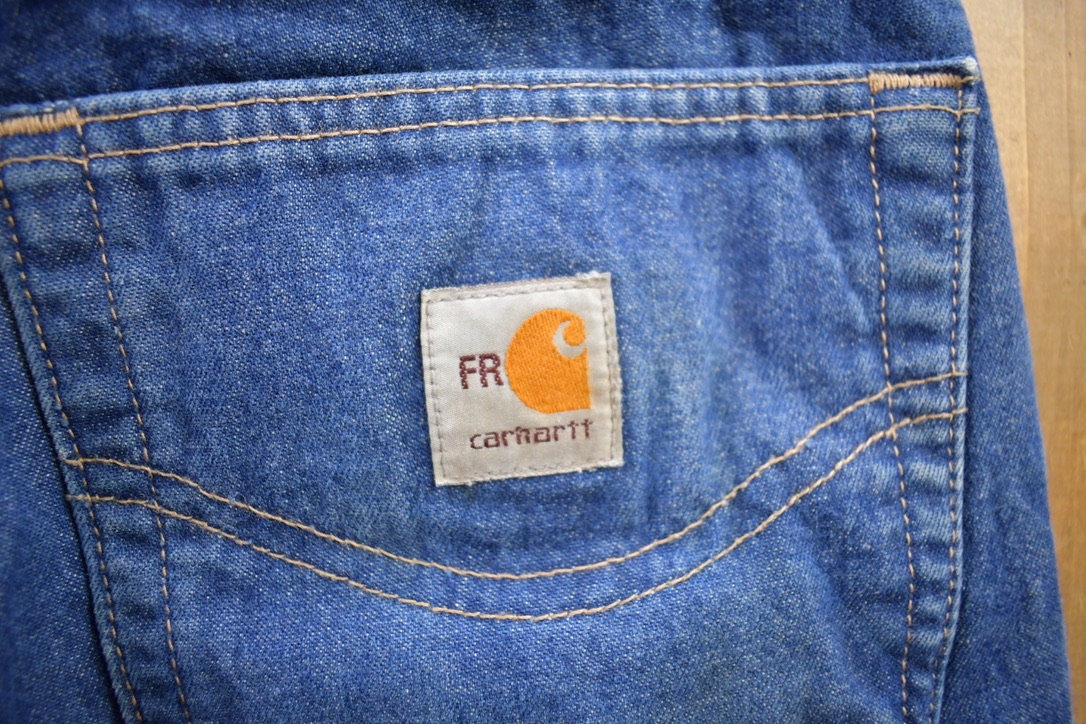 Vintage 1990s Carhartt Flame Resistant Work Pants Size 31x34