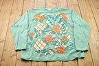 Vintage 1990s Floral Theme Crewneck Sweater