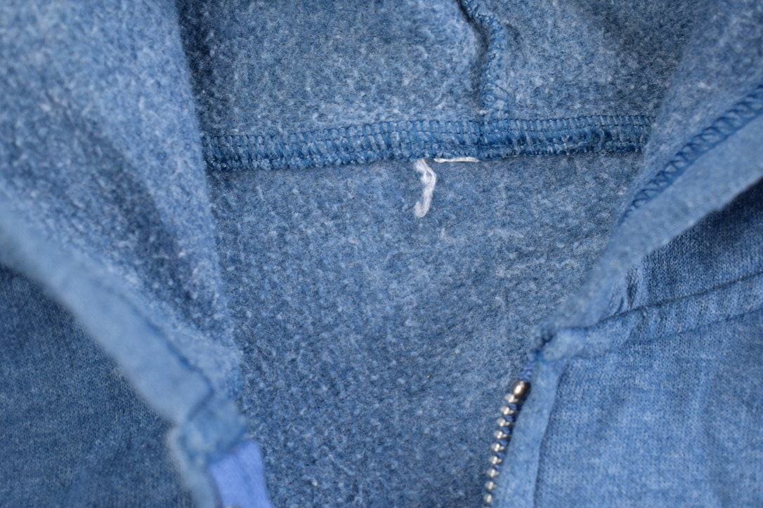 Vintage 1990s Blank Zip Up Hoodie