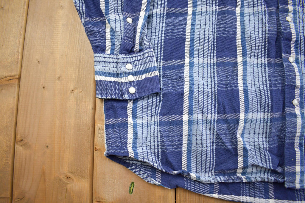 Vintage 1990s Saddle King Western Style Heavy Button Up Shirt - XL
