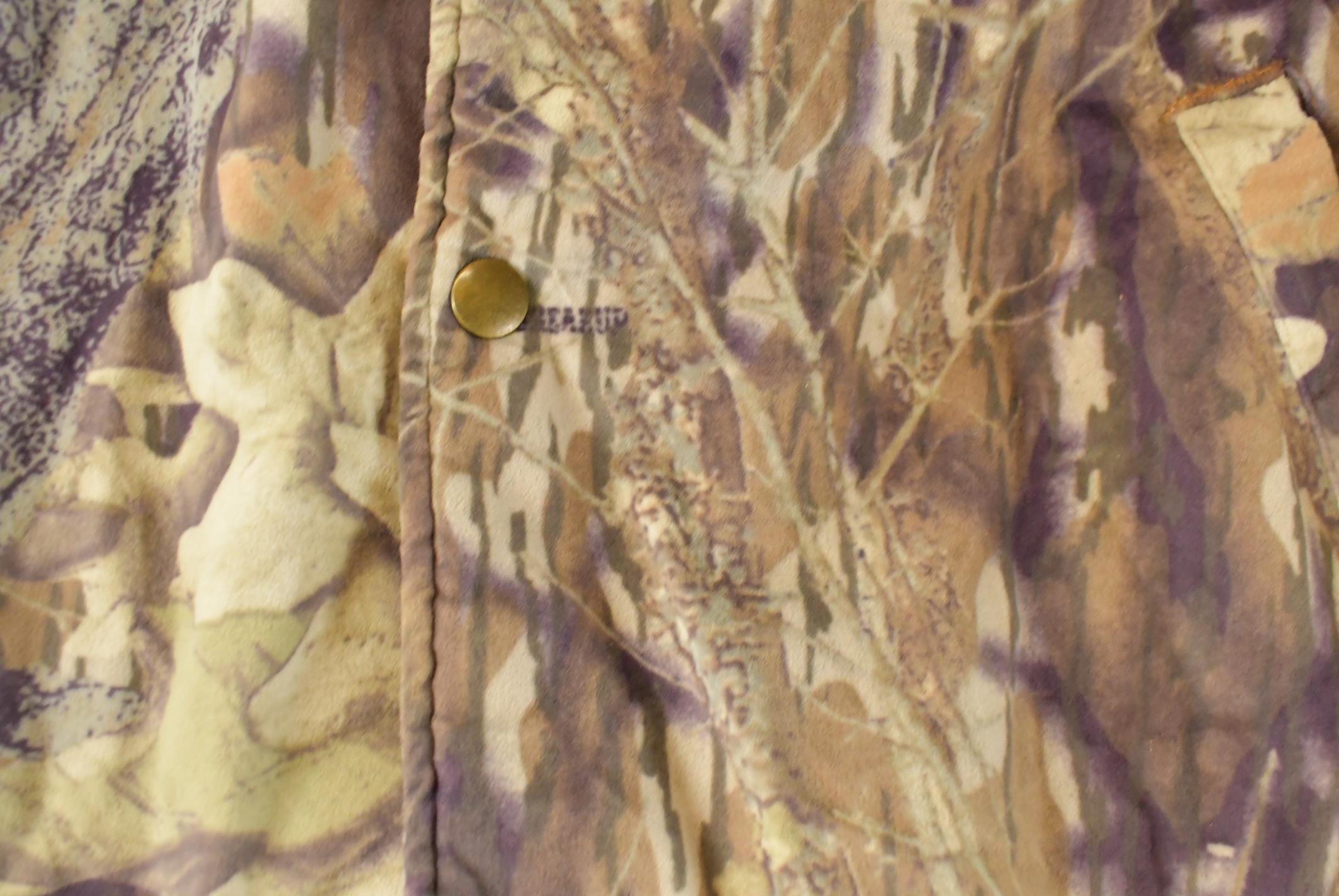 Vintage 1990s West Ark Tree Camo All Over Print Jacket