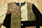 Vintage 1990s Patchwork Button Up Abstract Graphic Jacket