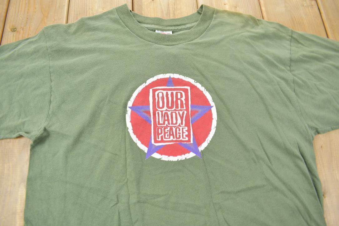 Vintage 1990s Our Lady Peace Kneel Down And Obey Band T-Shirt