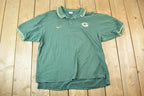 Vintage 1990s Nike Green Bay Packers NFL Graphic Polo Style Quarter Button Shirt