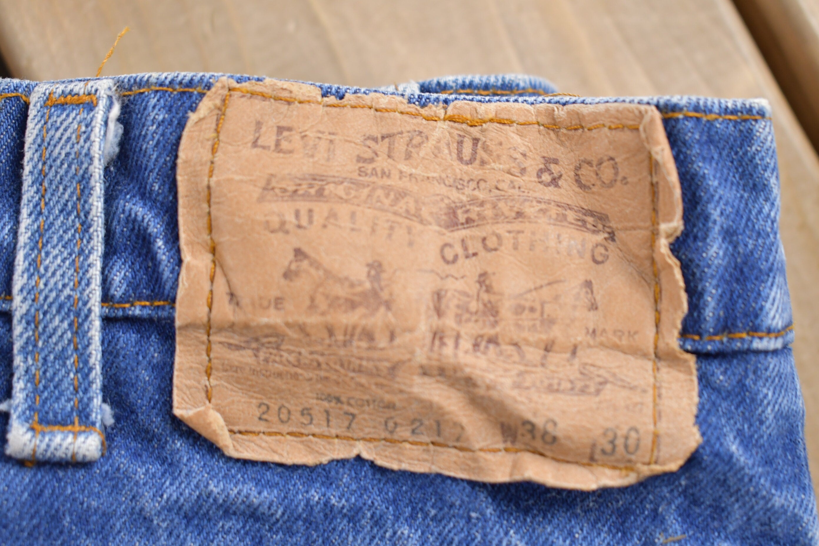 Vintage 1980s Levi's Orange Tab Size 35 x 29