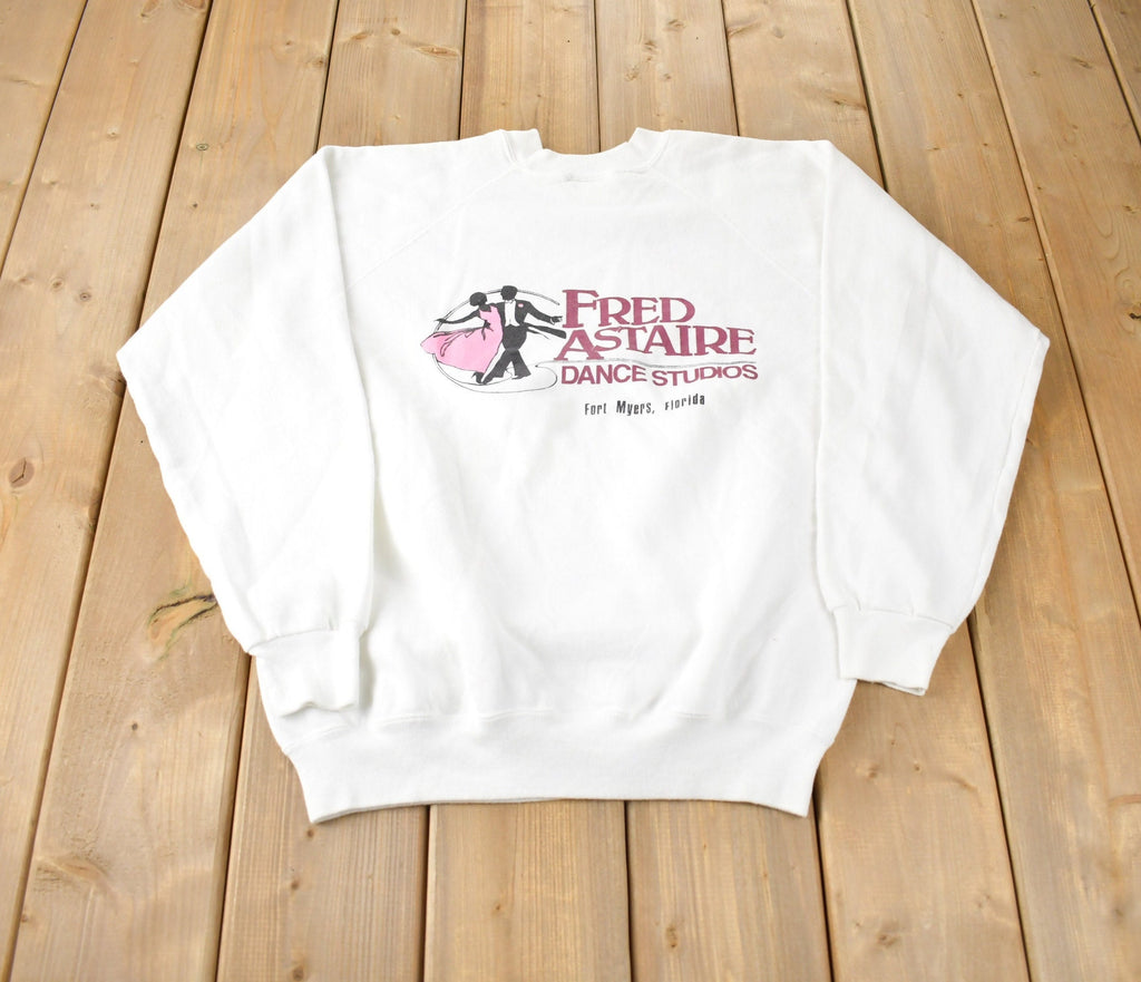 Vintage 1990s Fred Astaire Dance Studio Ft. Myers Florida Souvenir Crewneck Sweatshirt Made In USA