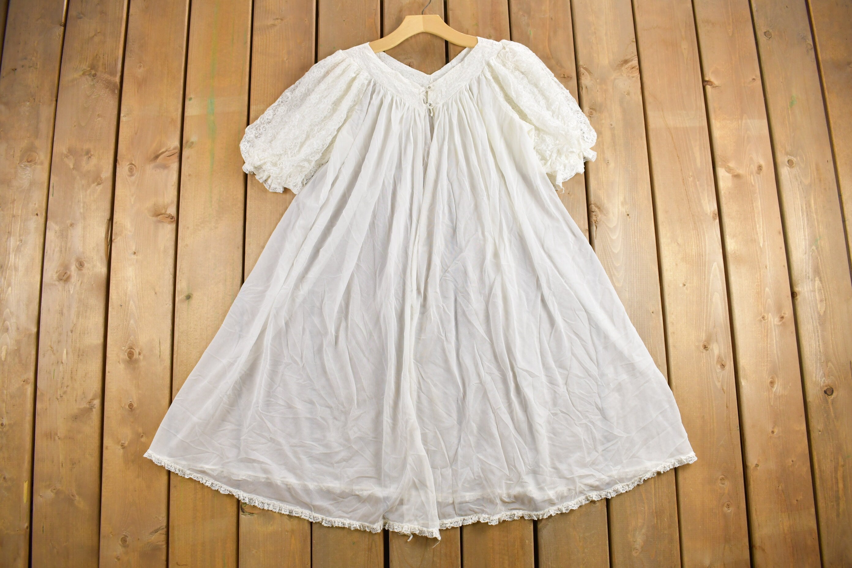 Vintage 1960s Lingerie Night Gown Dress