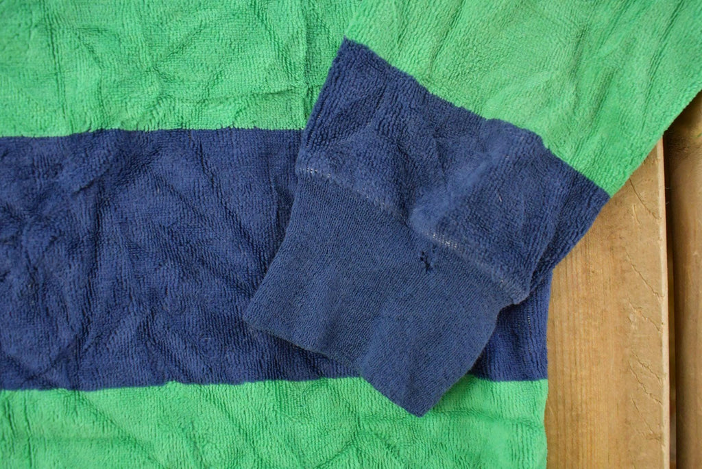 Vintage 1980's Off The Wall Velour Striped Rugby Sweater Youth M-L
