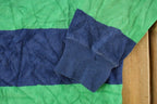 Vintage 1980's Off The Wall Velour Striped Rugby Sweater Youth M-L