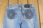 Vintage Y2K Miss Me Bedazzled Low Rise Jeans Size 28x31