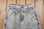 Vintage 1990's Zena Black and White Acid Wash 28 x 29