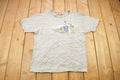Vintage 1990s Top Stitch Embroidered Lighthouse Theme T Shirt