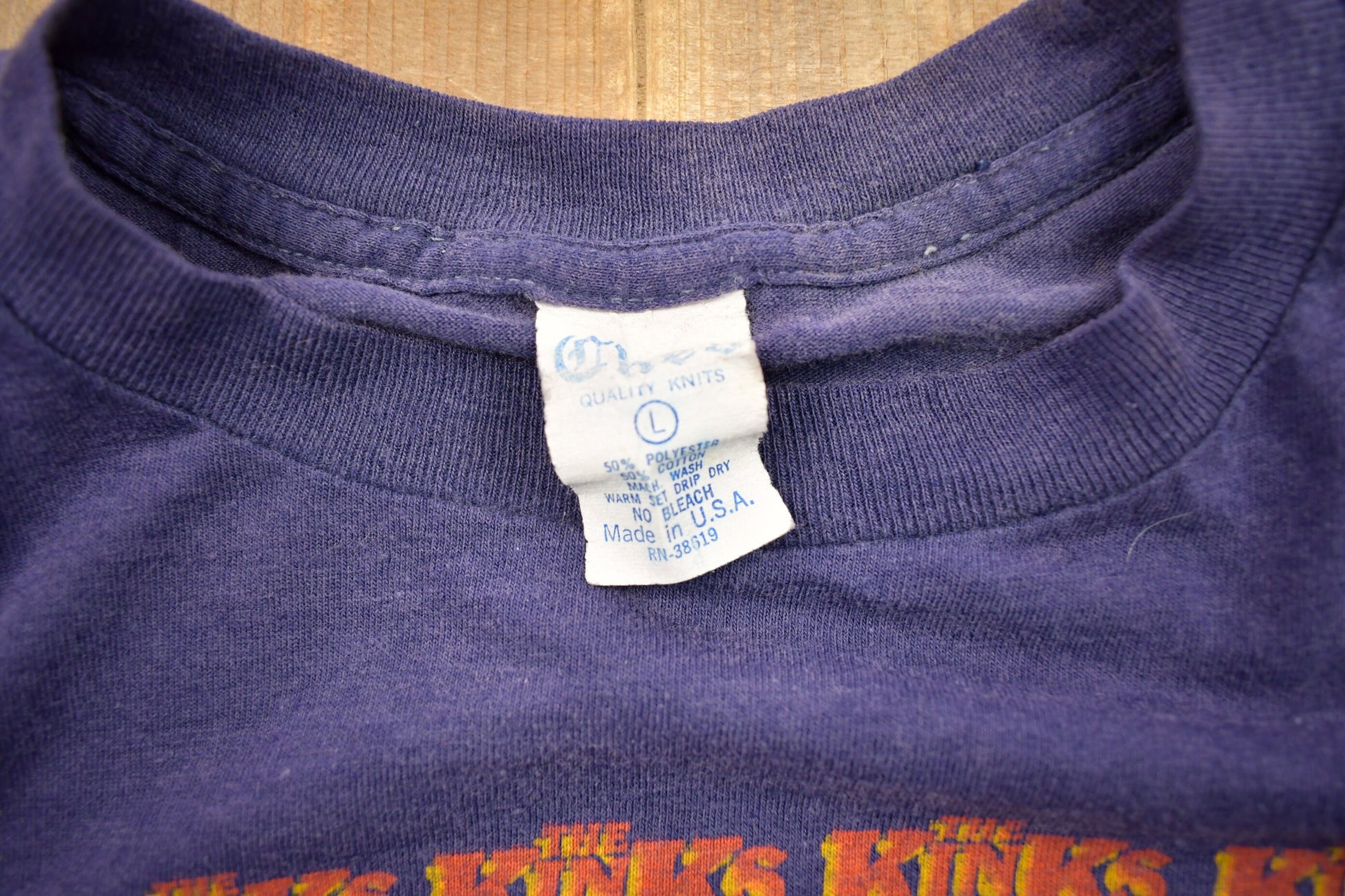 Vintage 1979 The Kinks Live In Concert Band T-shirt