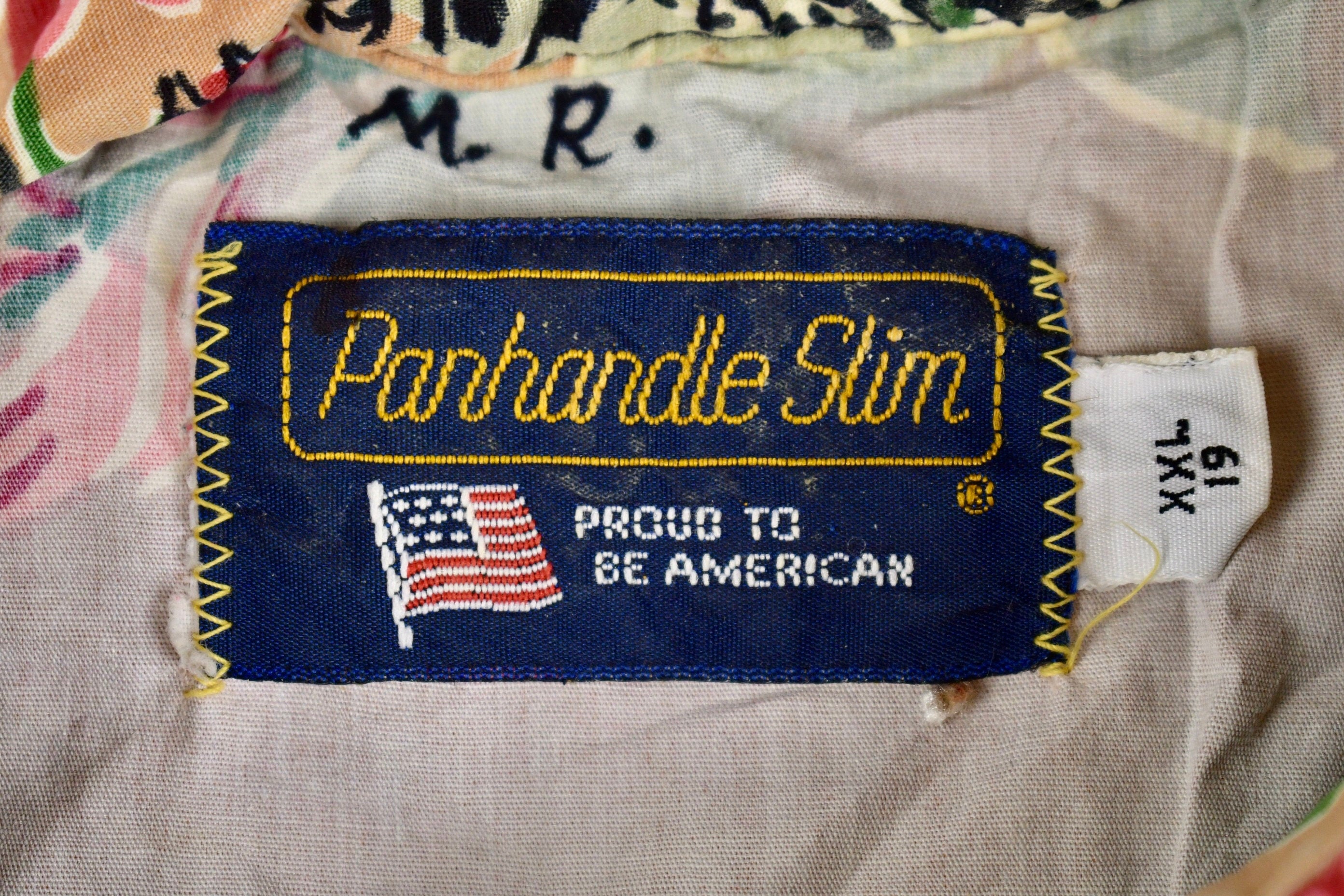 Vintage 1980s Panhandle Slim Floral Button Up Shirt