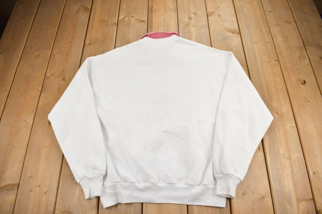 Vintage 1990s Cute Floral Theme Lee Collared Crewneck Sweater