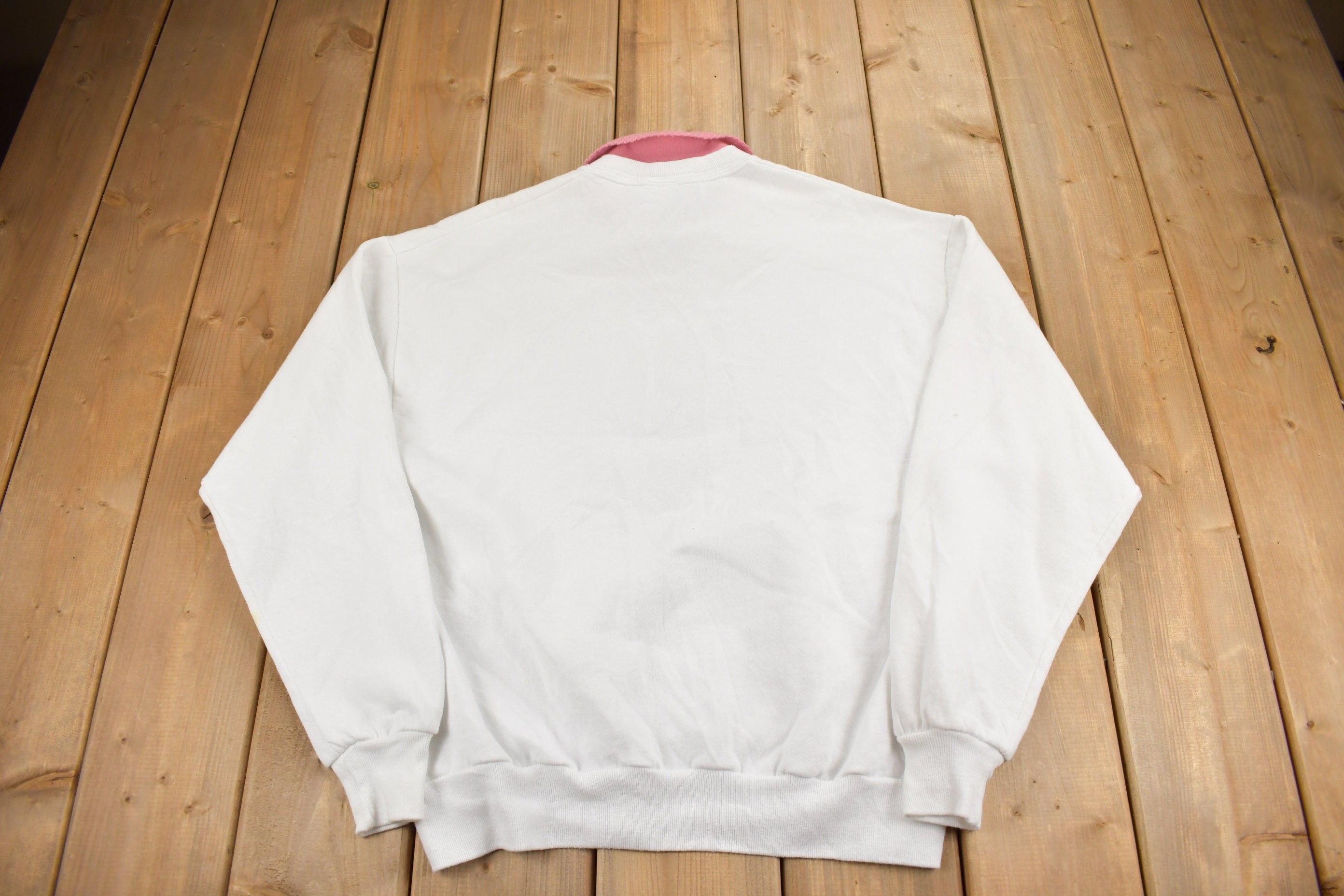 Vintage 1990s Cute Floral Theme Lee Collared Crewneck Sweater
