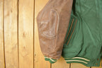 Vintage 1990s Green Bay Packers NFL Wool Leather Varsity Jacket Men's Large