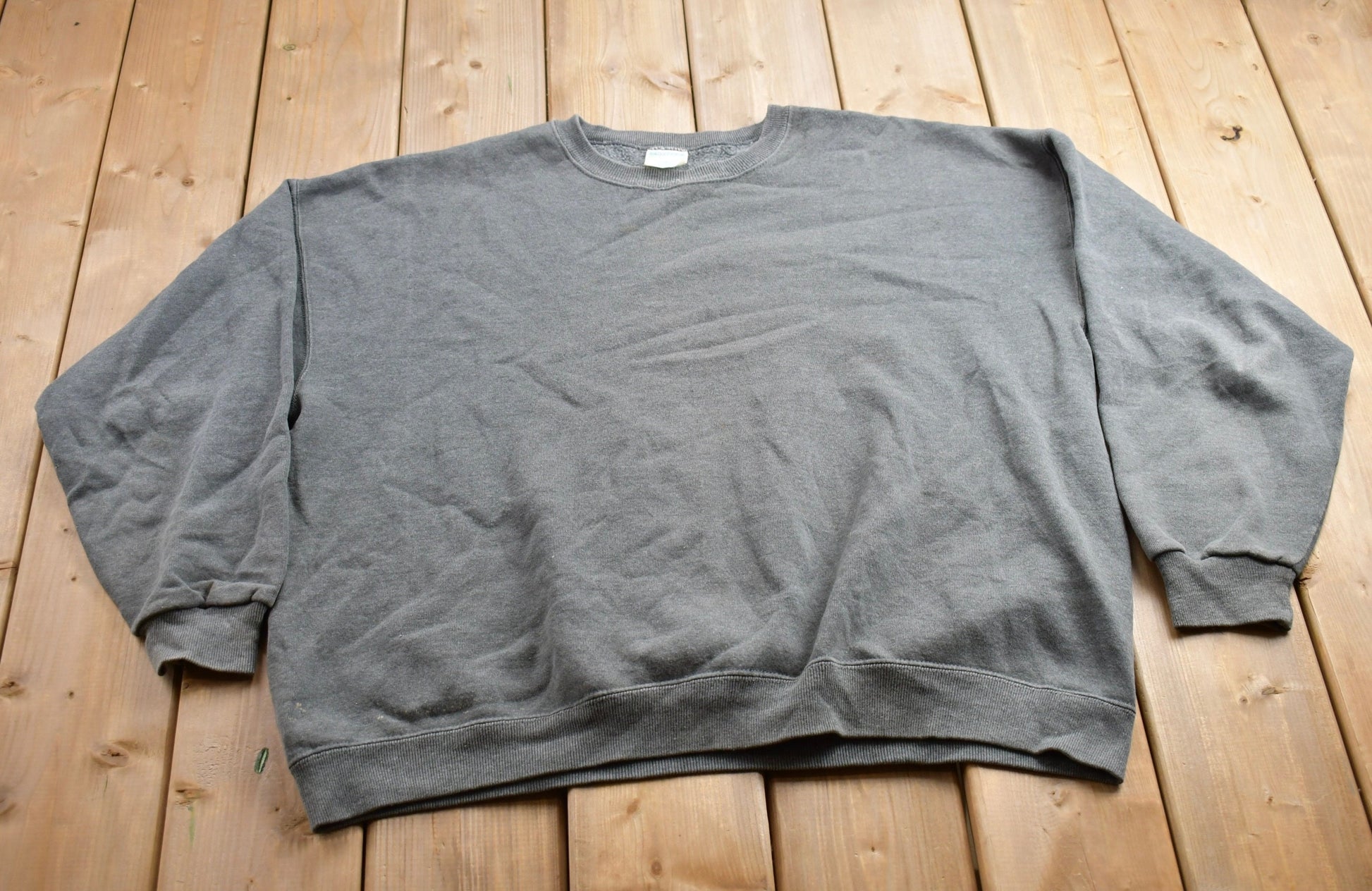 Vintage 1990s Blank Grey Crewneck Sweatshirt