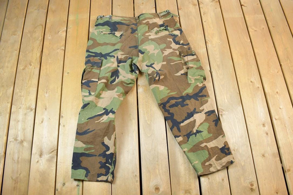 Vintage 1990s Army Camouflage Cargo Pants Size 38 x 26