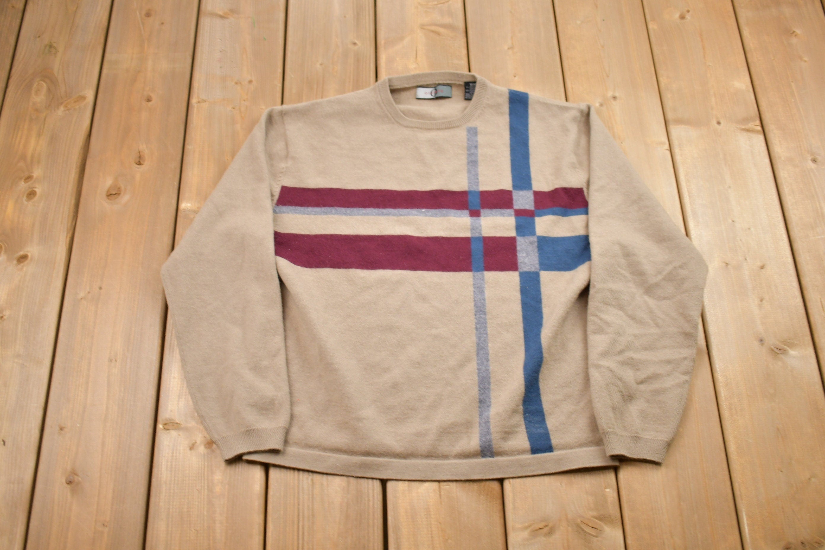 Vintage 1990s Orvieto Striped Knitted Sweater
