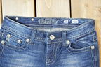 Vintage Y2K Miss Me Bedazzled Low Rise Jeans Size 26x31