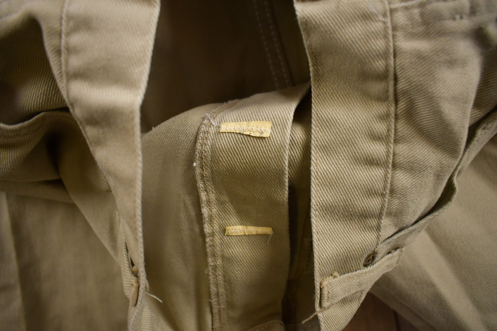 Vintage 1970s Rustlers Khaki Trousers Size 36 x 30