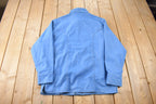 Vintage 1970s Levi's Western Style Pearl Snap Button Up Shirt Made in USA Size L