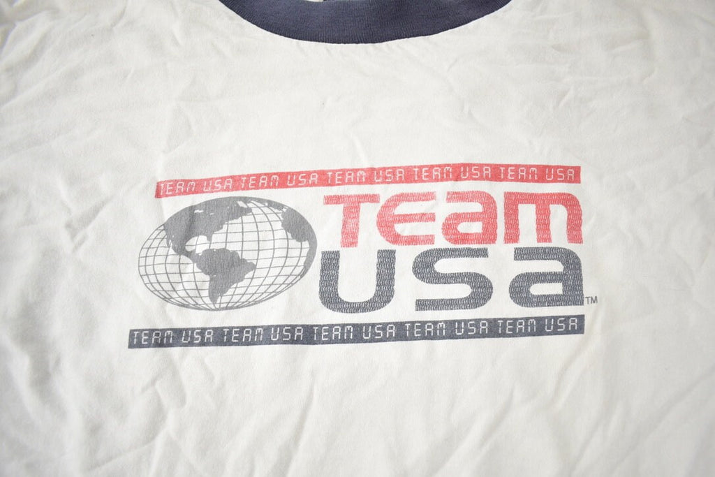 Vintage 1990s Team USA Olympics Graphic T Shirt Made In USA
